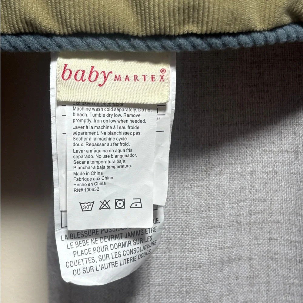 Baby Martex Airplane Helicopter Quilted Baby Blanket Blue Camo Plaid 42x36